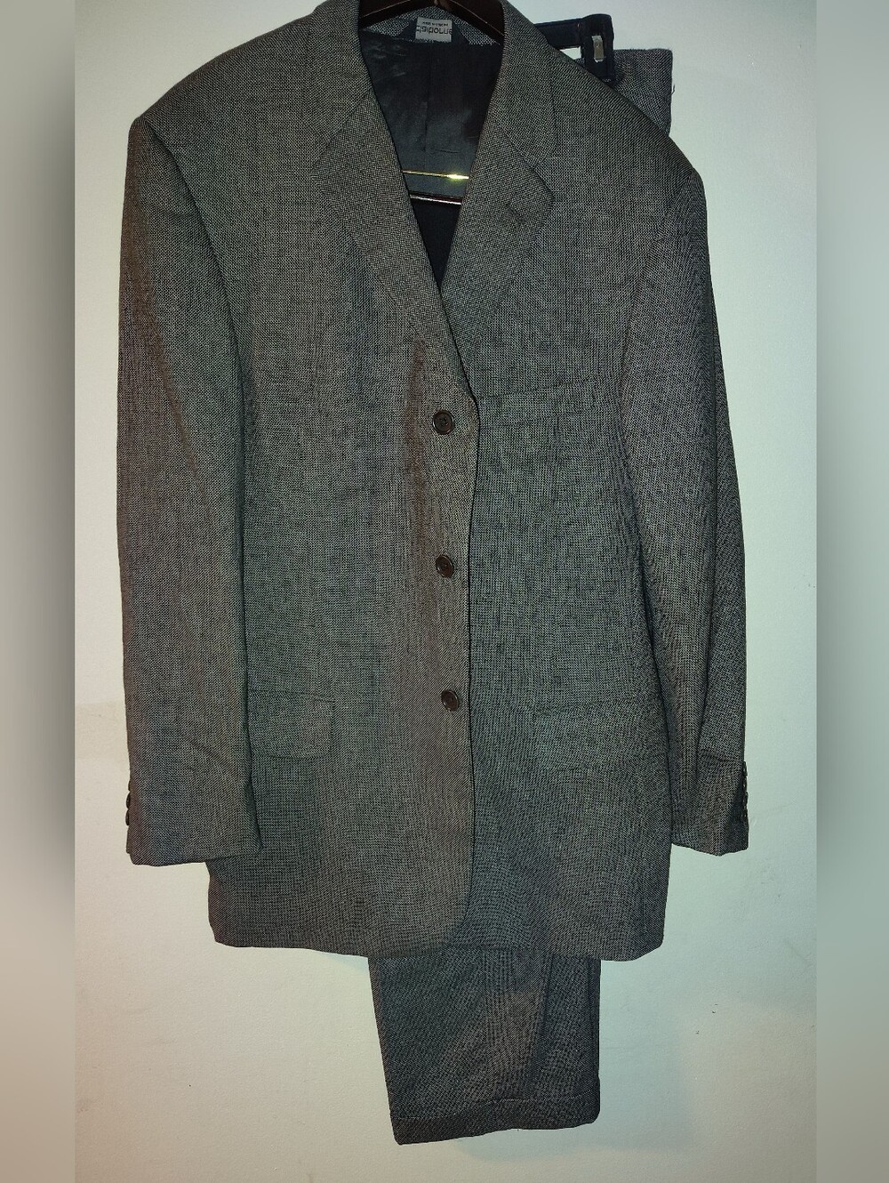 Claiborne Gray Herringbone Two-Piece Suit - Made In Jordan
